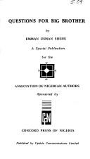 Questions for big brother by Emman Usman Shehu