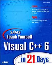 Cover of: Sams teach yourself Visual C++ 6 in 21 days