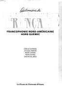 Cover of: Dictionnaire de l'Amérique française: francophonie nord-américaine hors Québec