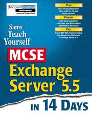 Cover of: Sams' teach yourself MCSE Exchange Server 5.5 in 14 days