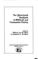 Cover of: The Structural analysis of biblical and Canaanite poetry