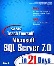 Cover of: Sams teach yourself Microsoft SQL server 7.0 in 21 days