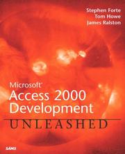 Cover of: Microsoft Access 2000 development unleashed