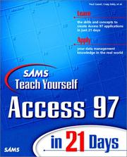 Cover of: Sams teach yourself Access 97 in 21 days by Paul Cassel