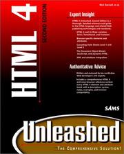 Cover of: HTML 4 unleashed by by Rick Darnell ... [et al.].