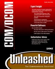 Cover of: COM/DCOM unleashed