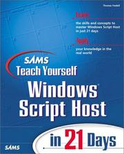 Cover of: Sams Teach Yourself Windows Script Host in 21 Days | Charles Williams