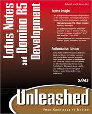 Cover of: Lotus Notes and Domino 5 Development Unleashed by Steve Kern, Deborah Lynd