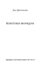 Cover of: Ecritures ironiques