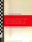 Cover of: La Lectura sur le titre De actionibus (inst. 4,6)
