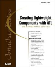 Cover of: Creating Lightweight Components with ATL