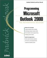 Cover of: Programming Microsoft Outlook 2000 (The Sams Professional Series)