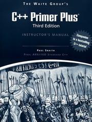 Cover of: The Waite Group's C++ Primer Plus (Instructor's Manual)