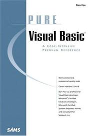 Cover of: Pure Visual Basic