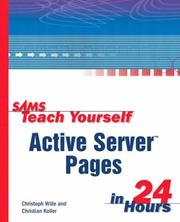 Cover of: Sams teach yourself Active Server Pages in 24 hours by Christoph Wille