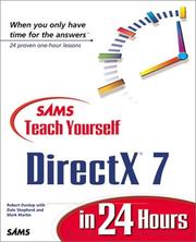 Cover of: Sams Teach Yourself DirectX 7 in 24 Hours (Teach Yourself -- Hours)