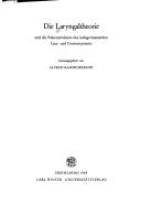 Cover of: Die Laryngaltheorie und die Rekonstruktion des indogermanischen Laut- und Formensystems