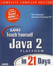 Cover of: Sams Teach Yourself Java 2 Platform in 21 Days by Laura Lemay, Rogers Cadenhead