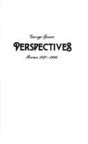 Cover of: Perspectives: poems, 1970-1986