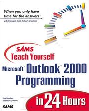 Cover of: Sams teach yourself Outlook 2000 programming in 24 hours