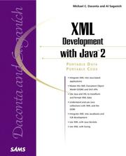 Cover of: XML Development with Java 2 by Michael C. Daconta, Al Saganich