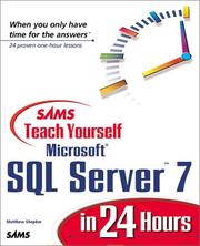 Cover of: Sams Teach Yourself SQL Server 7 in 24 Hours