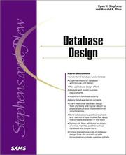Cover of: Database Design (Sams Teach Yourself)