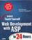 Cover of: Sams Teach Yourself Web Development with ASP in 24 Hours