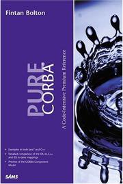 Cover of: Pure Corba by Fintan Bolton