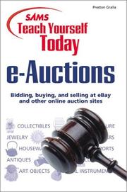 Cover of: Sams Teach Yourself e-Auctions Today