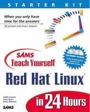 Cover of: Sams Teach Yourself Red Hat LINUX in 24 Hours (With CD-ROM) | Judith Samson