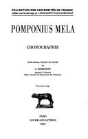 Cover of: Chorographie by Pomponius Mela