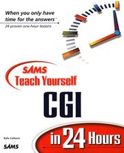 Cover of: Sams Teach Yourself CGI in 24 Hours