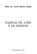 Cover of: Páginas de ayer y de siempre