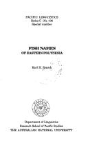 Cover of: Fish names of eastern Polynesia