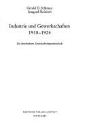 Cover of: Industrie und Gewerkschaften, 1918-1924 by Gerald D. Feldman