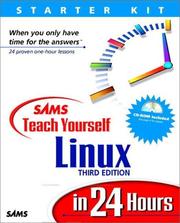 Cover of: Sams teach yourself Linux in 24 hours