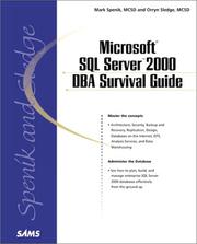 Cover of: Microsoft SQL Server 2000 DBA Survival Guide