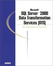 Cover of: Microsoft SQL Server 2000 Data Transformation Services DTS | Timothy Peterson