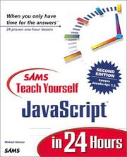 Cover of: Sams Teach Yourself JavaScript in 24 Hours (2nd Edition)