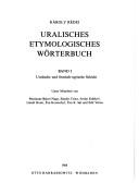 Cover of: Uralisches etymologisches Wörterbuch