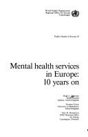 Cover of: Mental health services in Europe: 10 years on