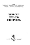 Cover of: Derecho público provincial