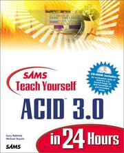 Sams teach yourself ACID 3.0 in 24 hours