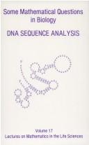 Cover of: Some mathematical questions in biology: DNA sequence analysis
