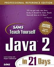 Cover of: Sams Teach Yourself Java 2 in 21 Days, Professional Reference Edition (2nd Edition)