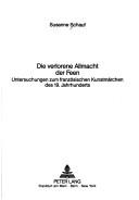 Cover of: Die verlorene Allmacht der Feen: Untersuchungen zum französischen Kunstmärchen des 19. Jahrhunderts