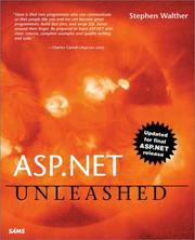 Cover of: ASP.NET Unleashed by Stephen Walther, Stephen Walther