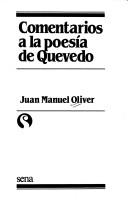 Cover of: Comentarios a la poesía de Quevedo