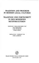 Cover of: Tradition and progress in modern legal cultures